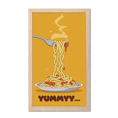 Yummy Noodles Food Art Wall Frame Set of 1