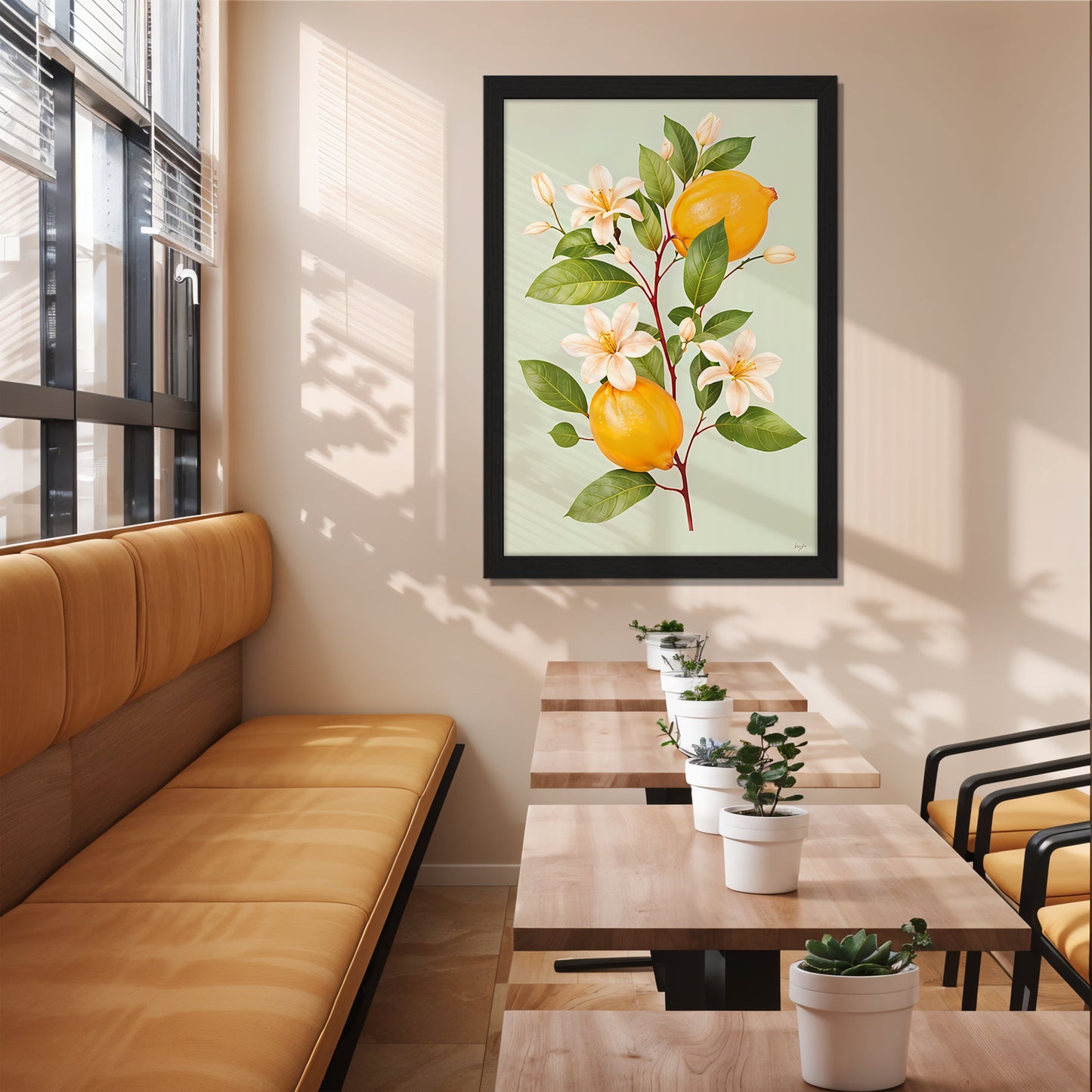 Lemon Bloom Wall Frame