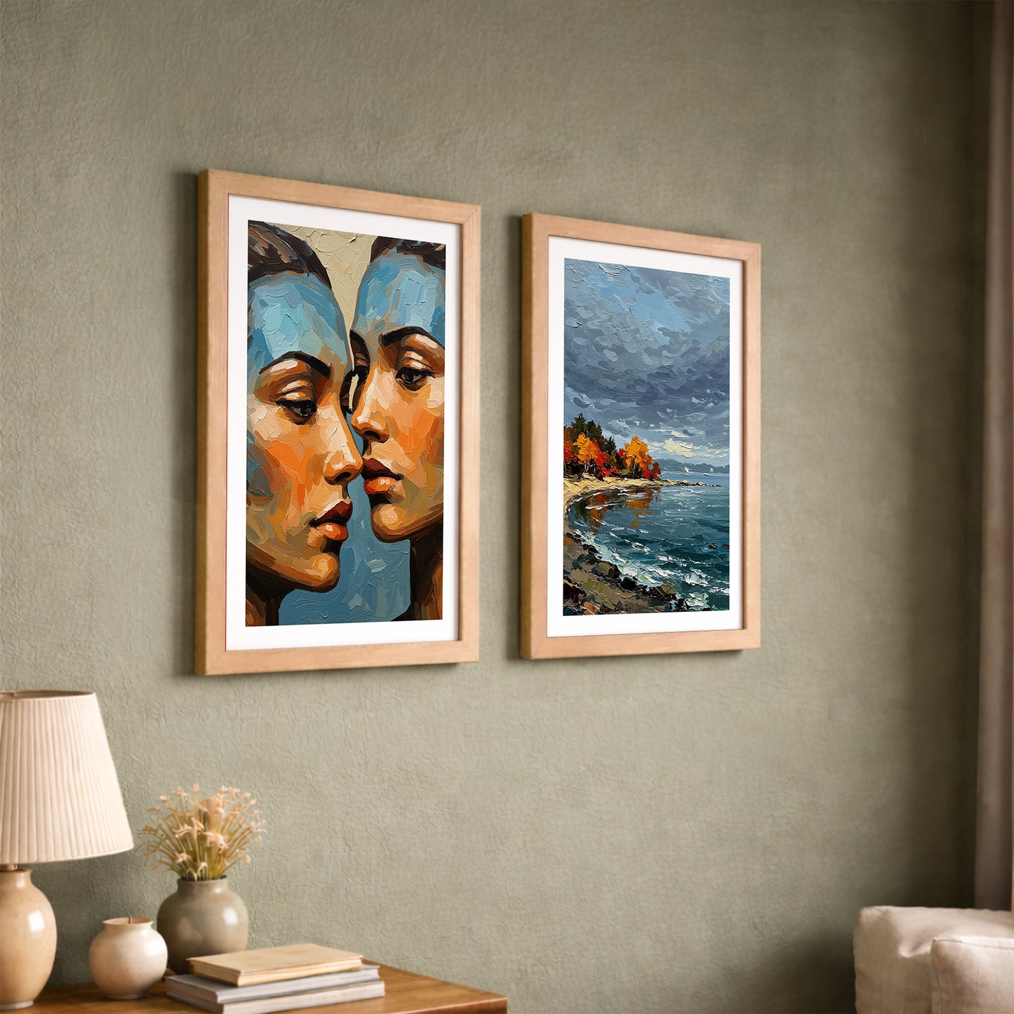 Portrait & Seascape Framed Set