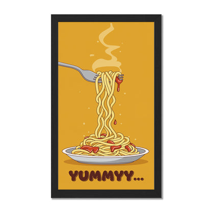 Yummy Noodles Food Art Wall Frame Set of 1