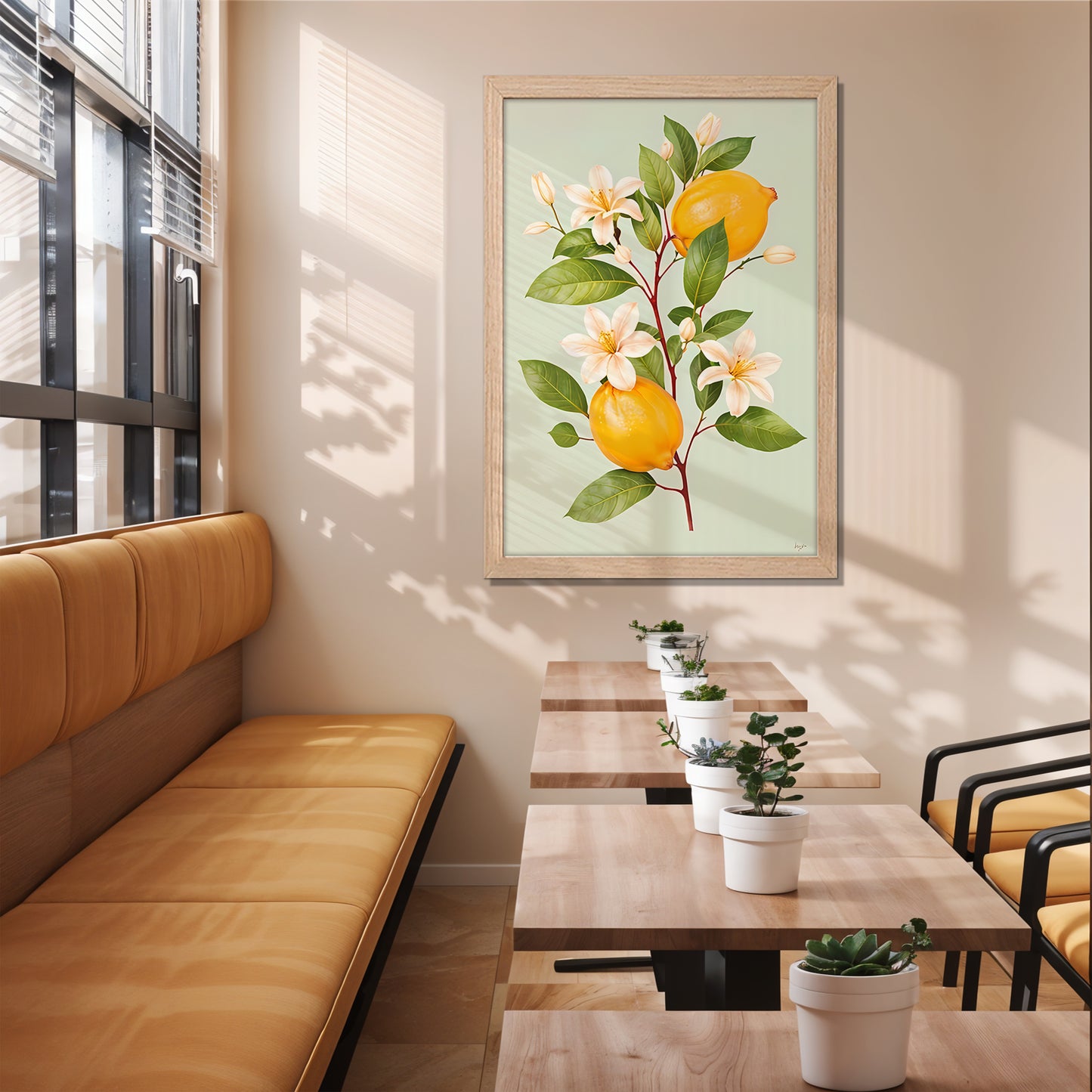 Lemon Bloom Wall Frame