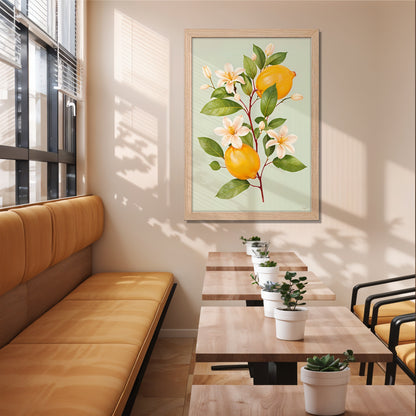 Lemon Bloom Wall Frame
