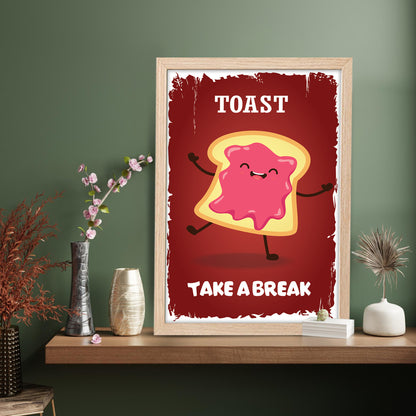 Happy Toast Wall Frame