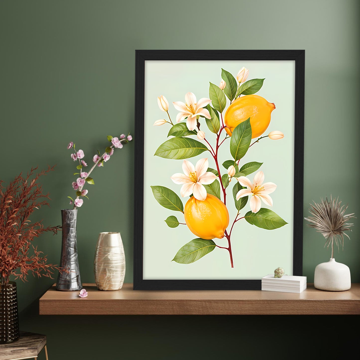 Lemon Bloom Wall Frame