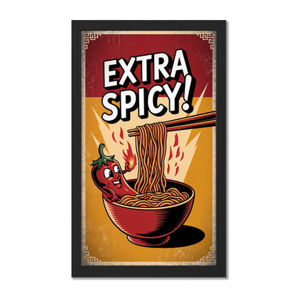Extra Spicy Noodles Wall Frame