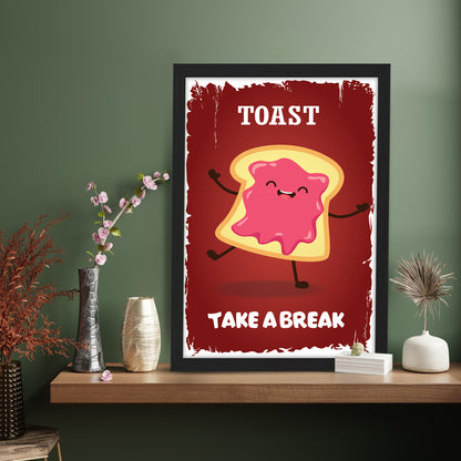Happy Toast Wall Frame