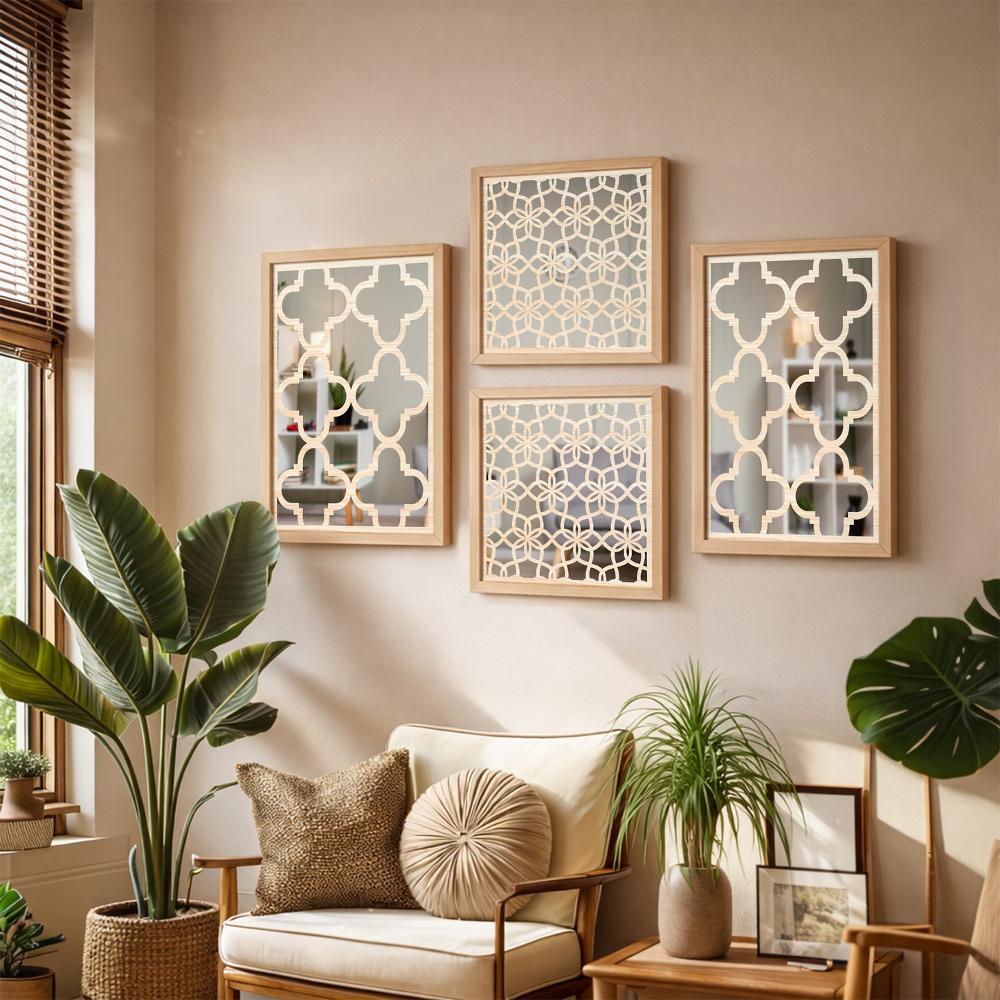 Classic Mirror Art Set of 4