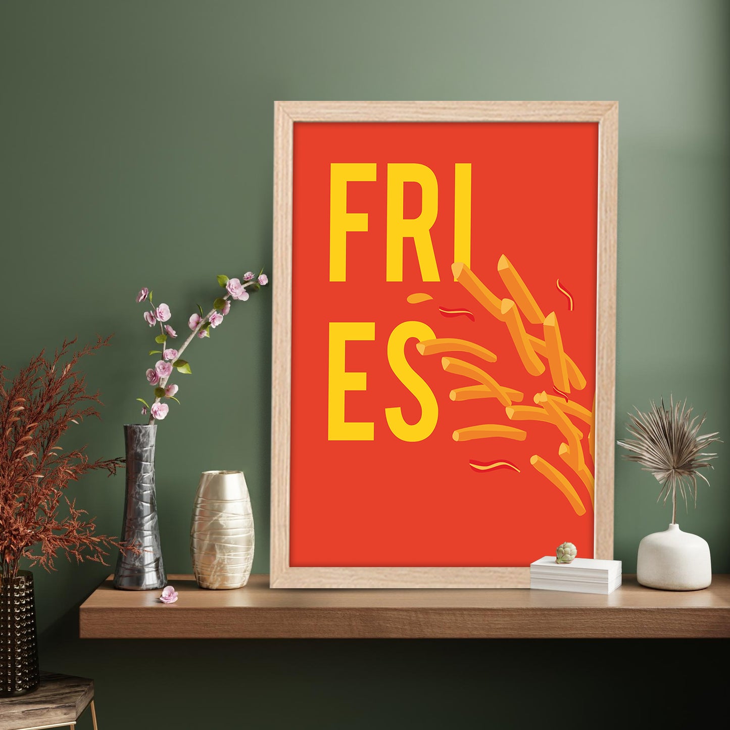 Fire Fries Wall Frame