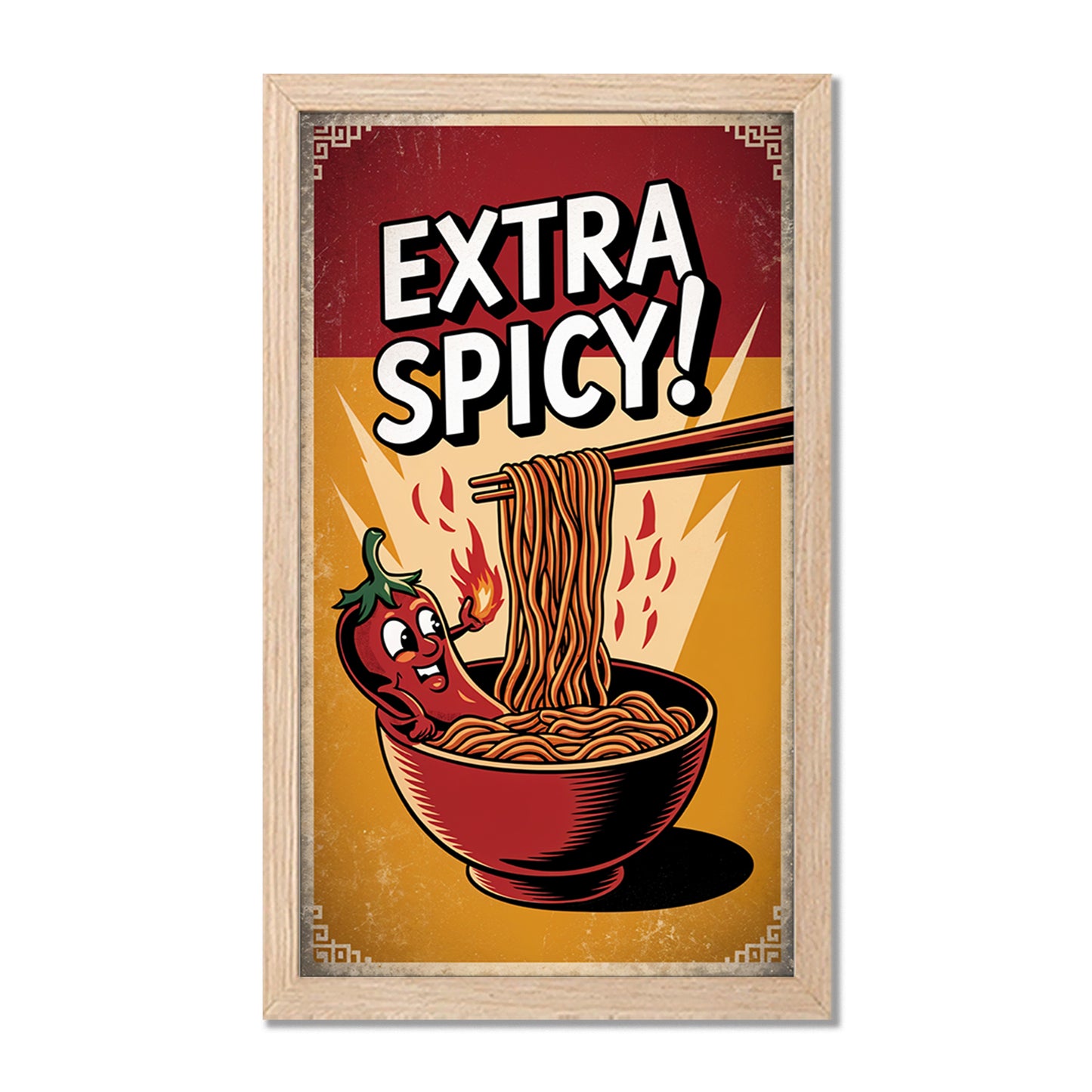 Extra Spicy Noodles Wall Frame