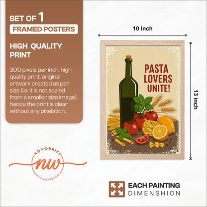 Pasta Lovers Wall Frame