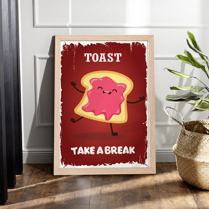 Happy Toast Wall Frame
