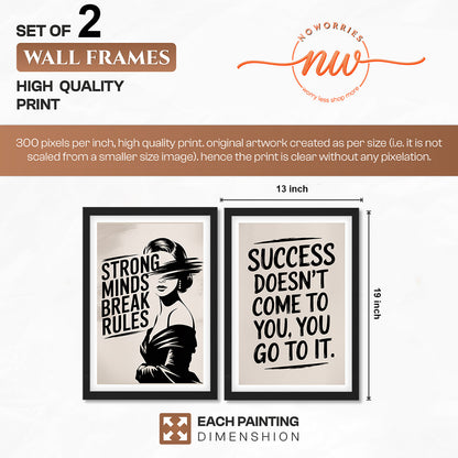 Just Be You Positive Vibes Wall Art Set of 2