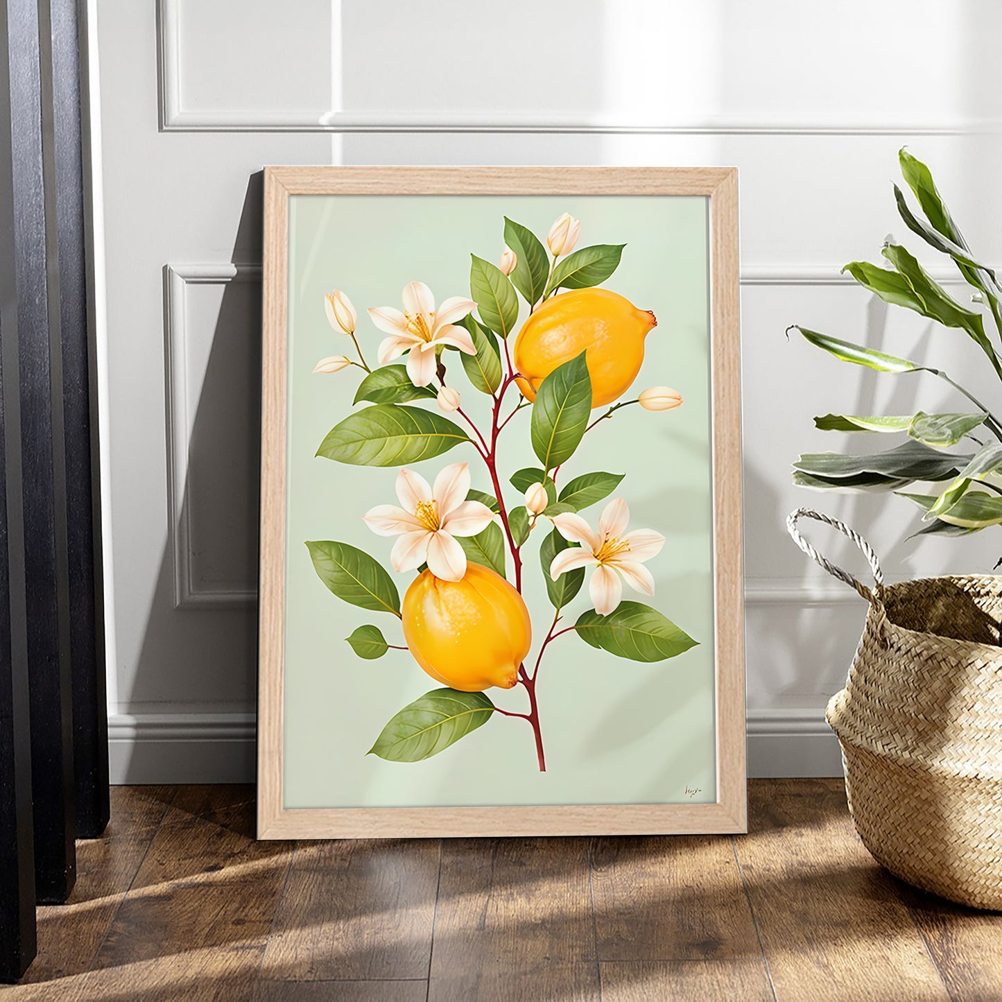 Lemon Bloom Wall Frame