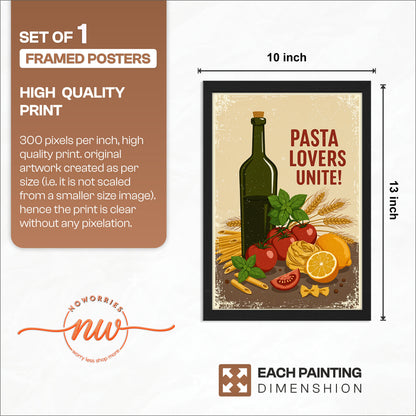 Pasta Lovers Wall Frame