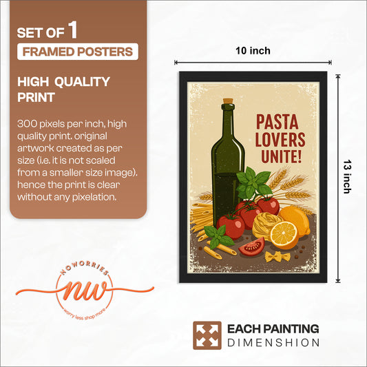 Pasta Lovers Wall Frame