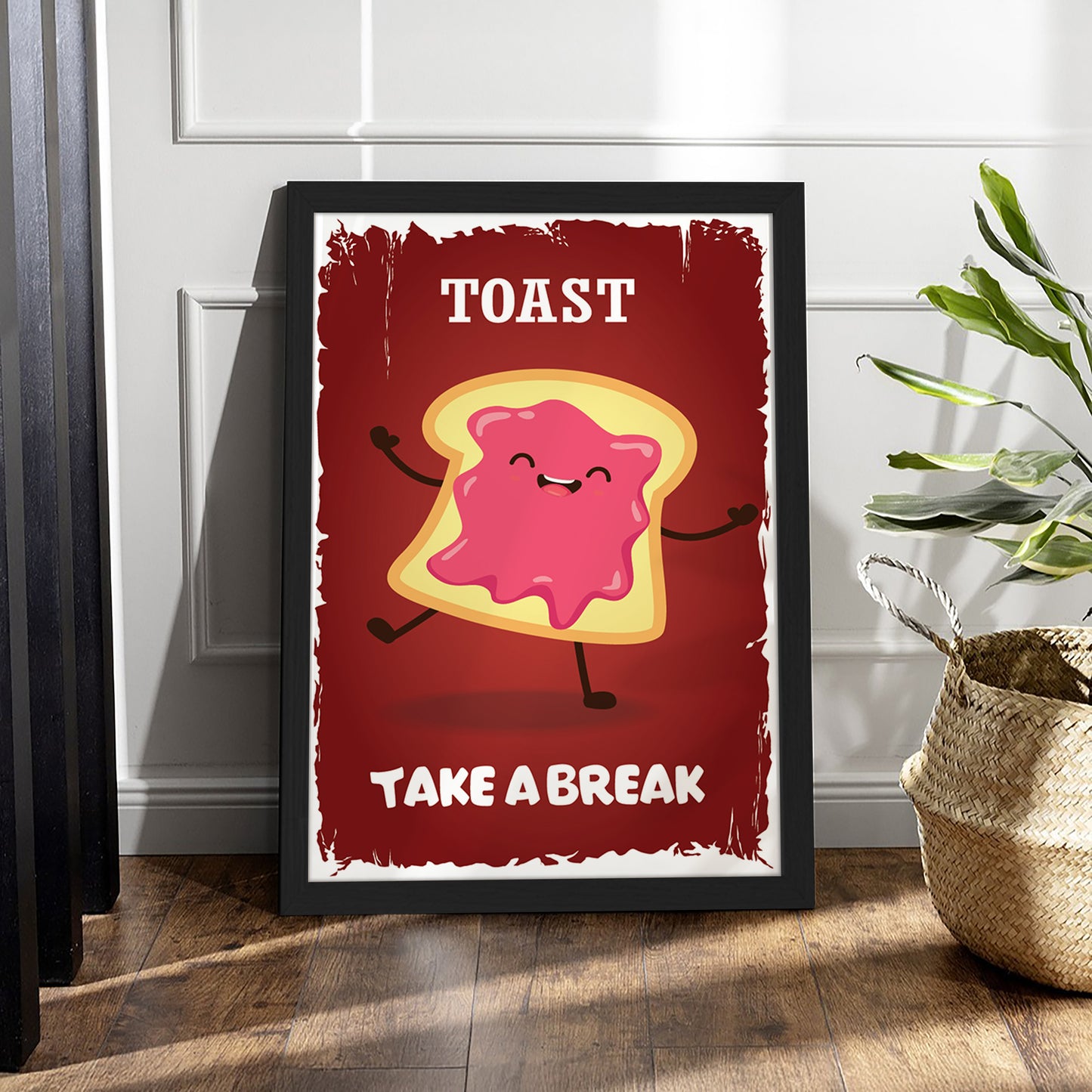 Happy Toast Wall Frame