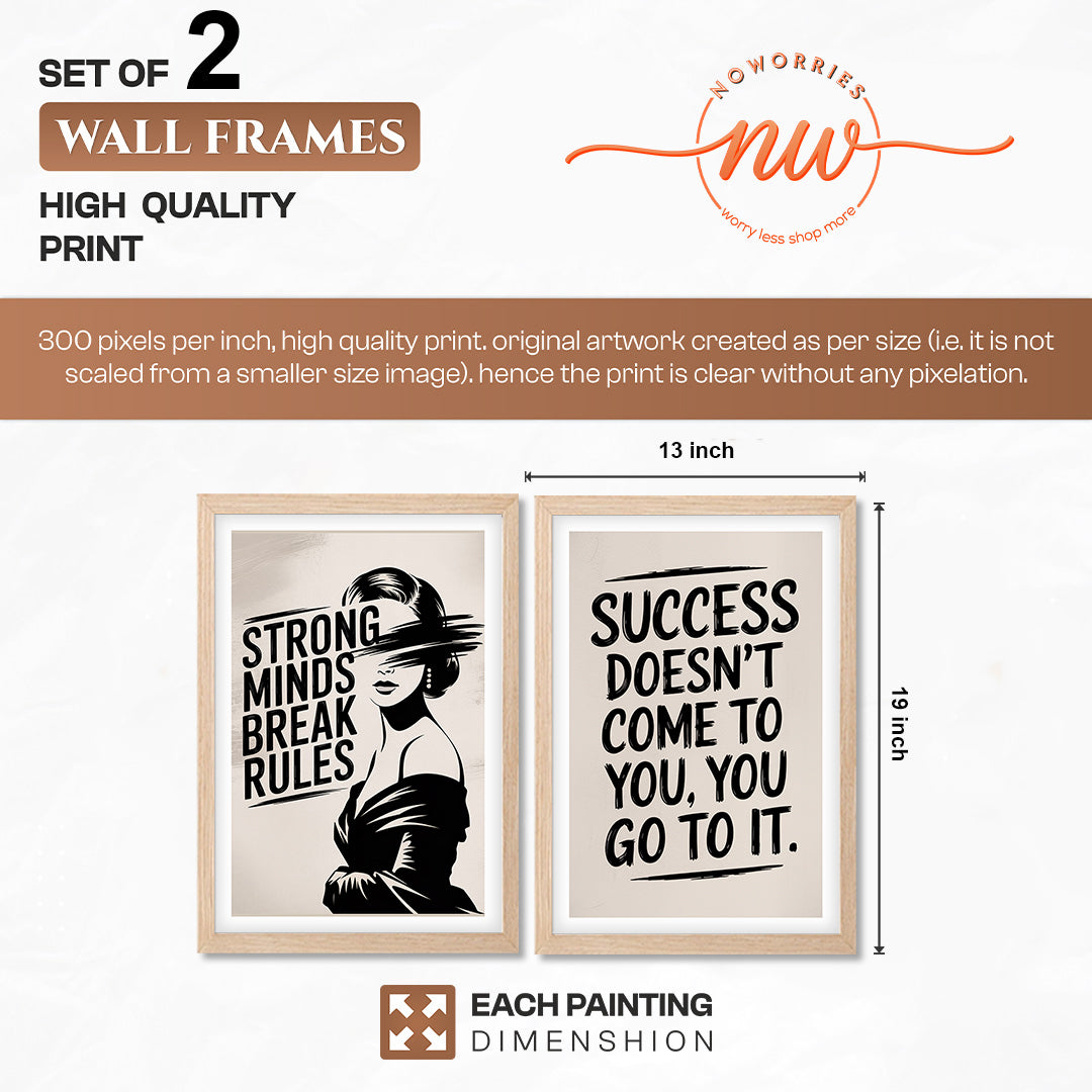 Just Be You Positive Vibes Wall Art Set of 2