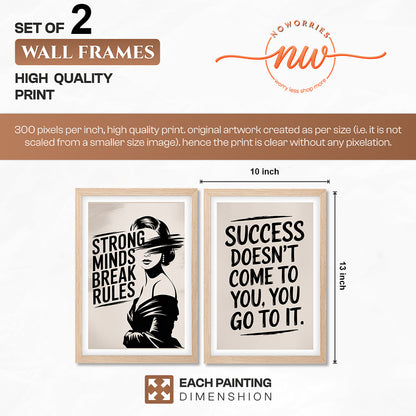 Just Be You Positive Vibes Wall Art Set of 2