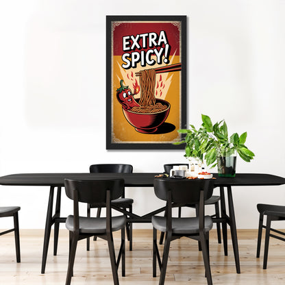 Extra Spicy Noodles Wall Frame