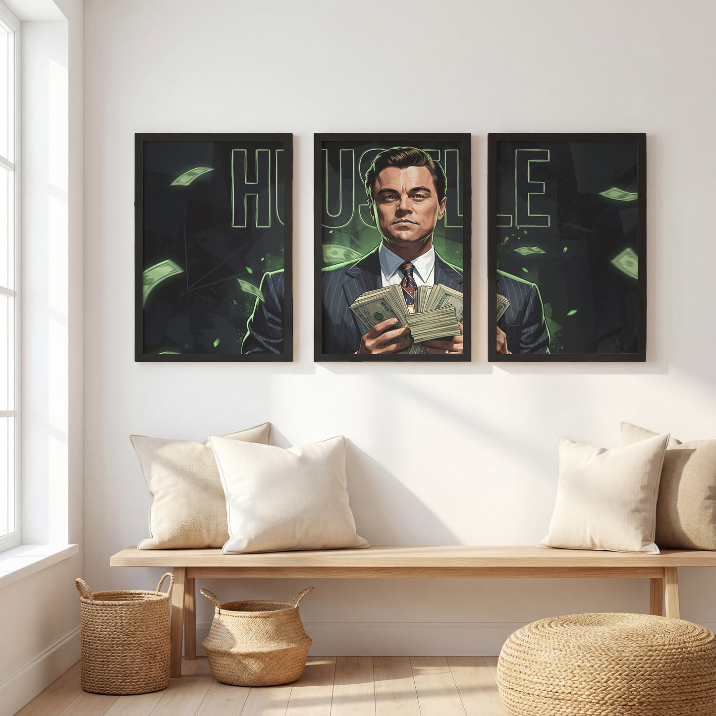 Hustle Mindset Wall Art Set of 3