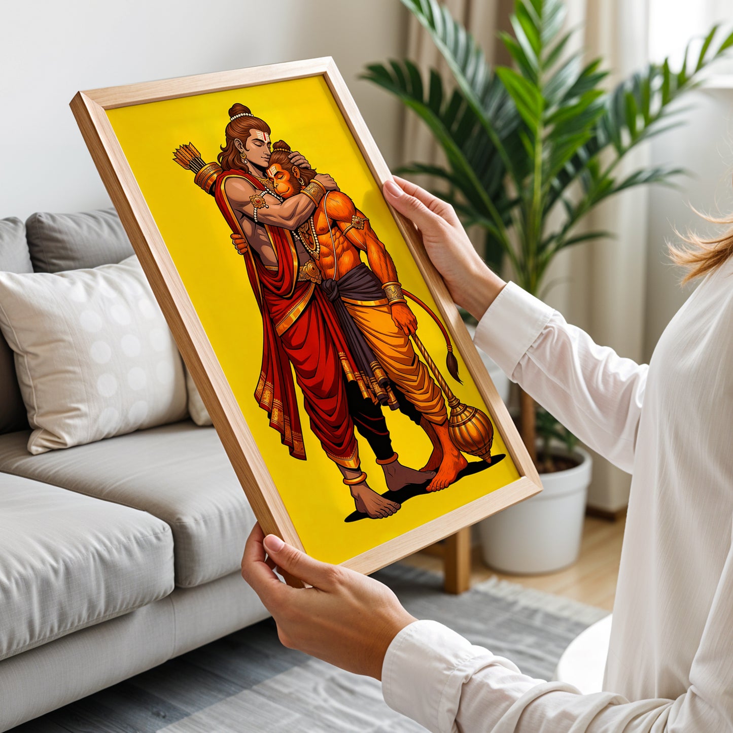 Ram Hanuman Blessings Frame