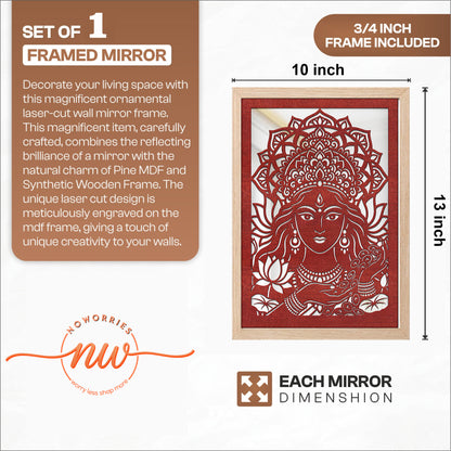 Lakshmi Pinewood Laser wall Art