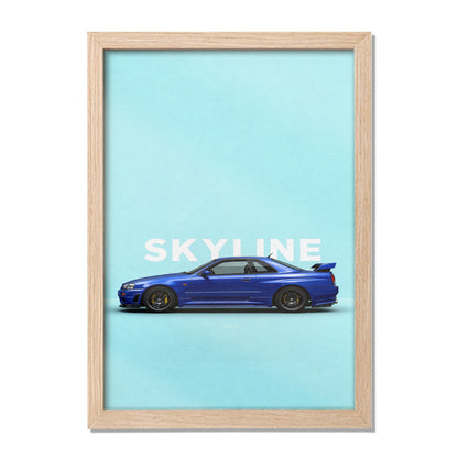 Blue Skyline Wall Art