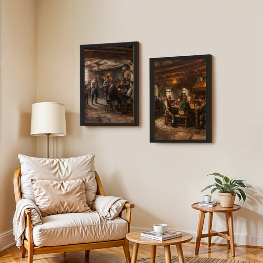 Rustic Tavern Art Set