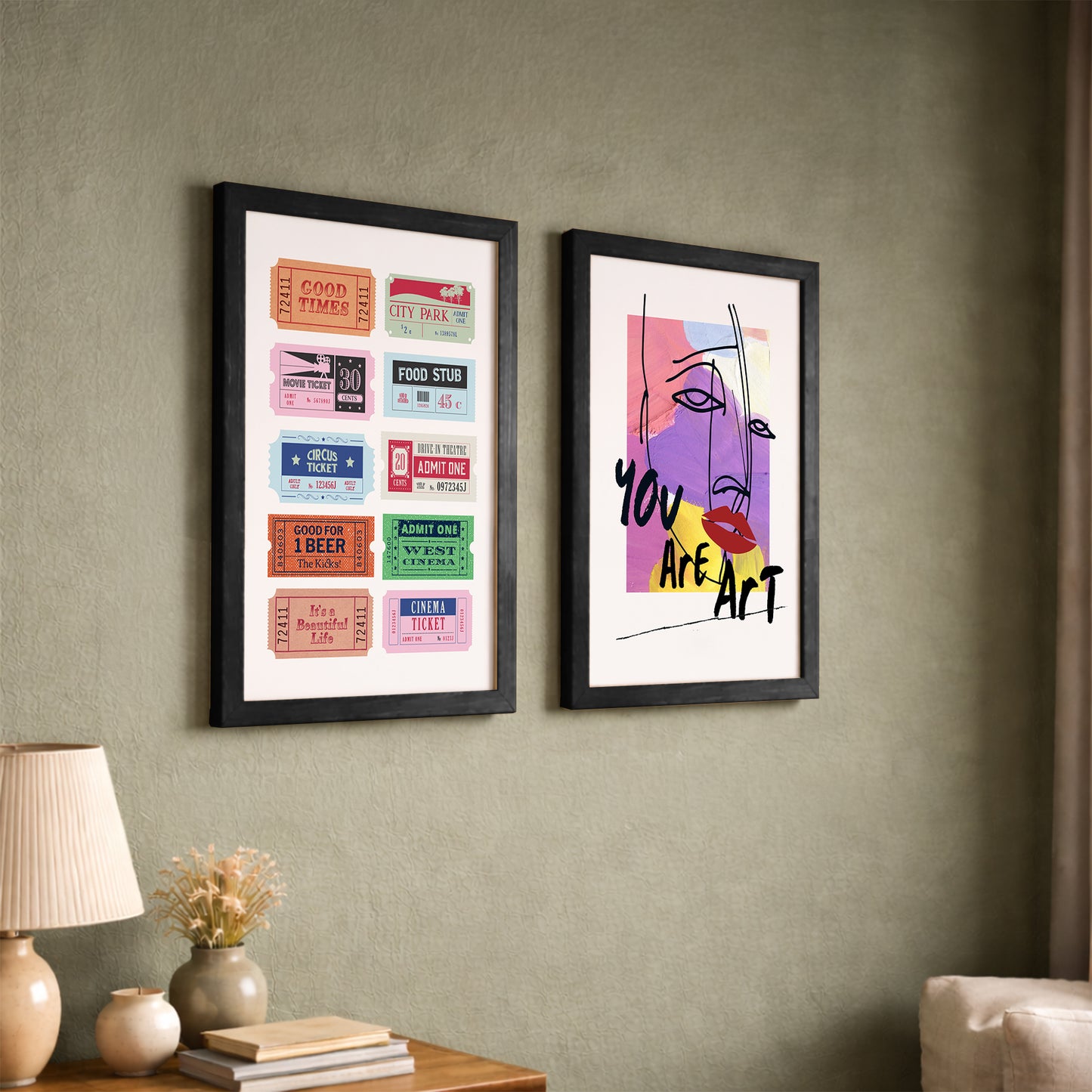 Pop Art Expression Wall Art Set