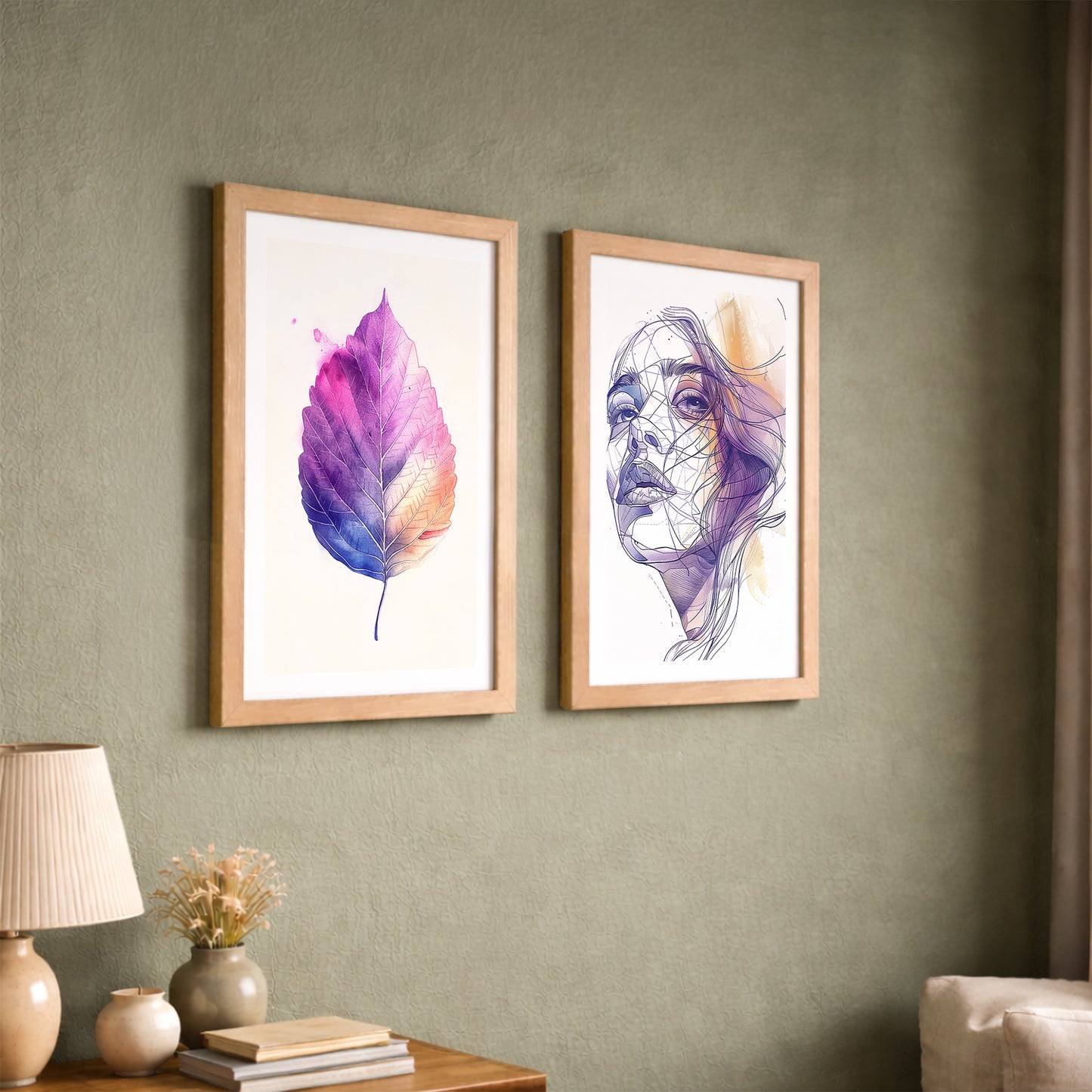 Violet Muse Wall Art Set