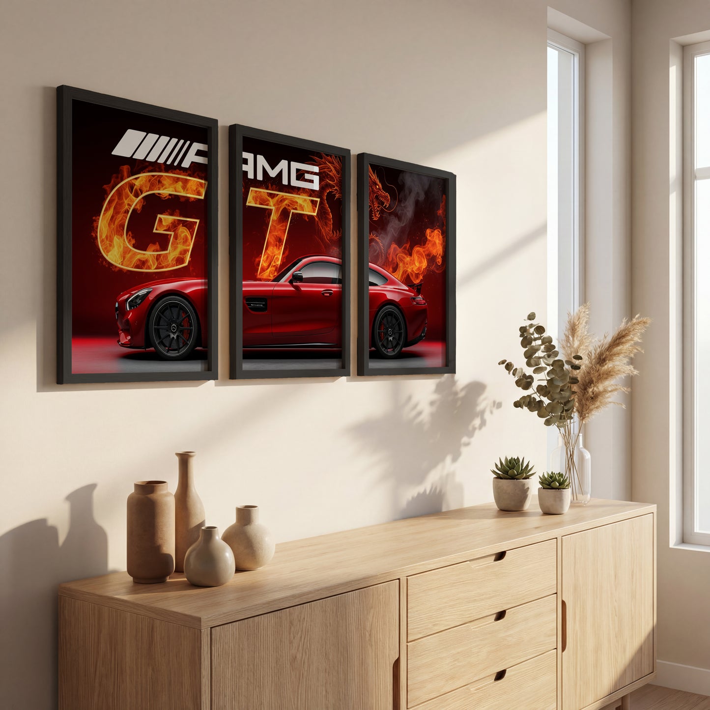Dragon GT Wall Frame Set of 3