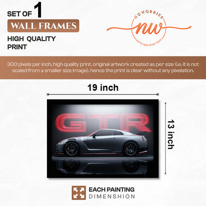 Nissan GT-R Neon Legacy Wall Frame