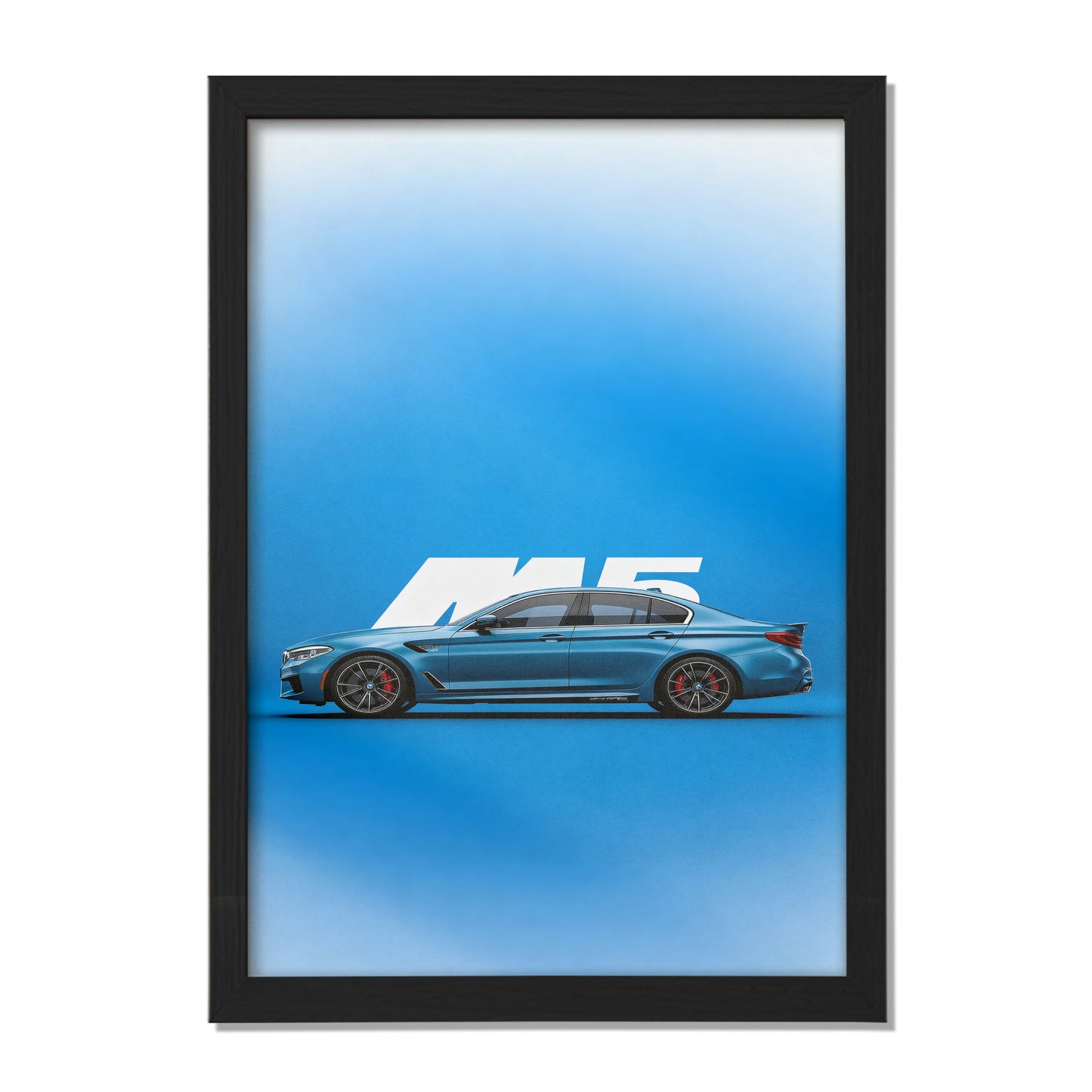 BMW M5 Side Profile Wall Frame