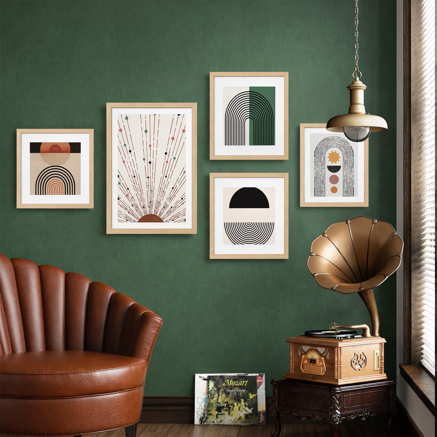 Modern Boho Wall Decor Set of 5