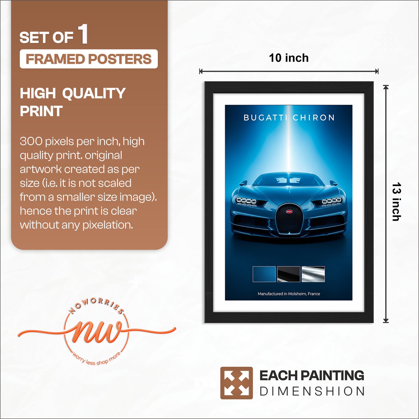 Bugatti Chiron Wall Frame