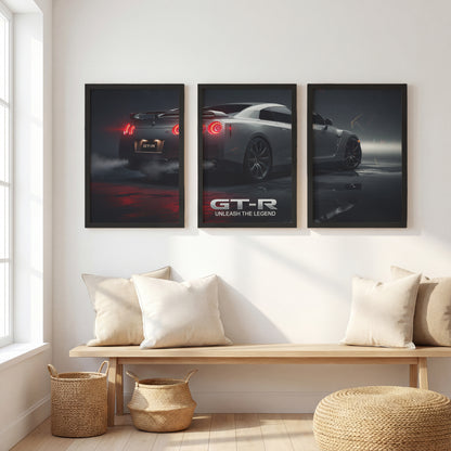 GT-R Unleash The Legend Wall Art Set of 3