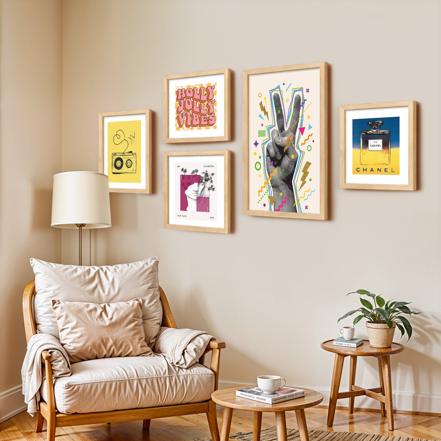 Pop Culture Wall Decor Set of 5
