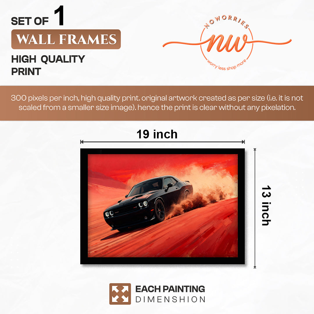 Hellcat Desert Rush Wall Art