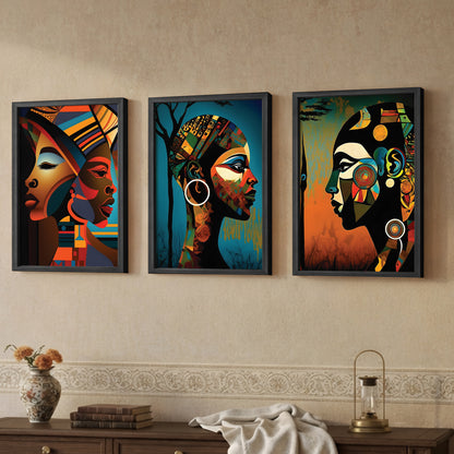 African Essence Trio Wall Frame Set of 2