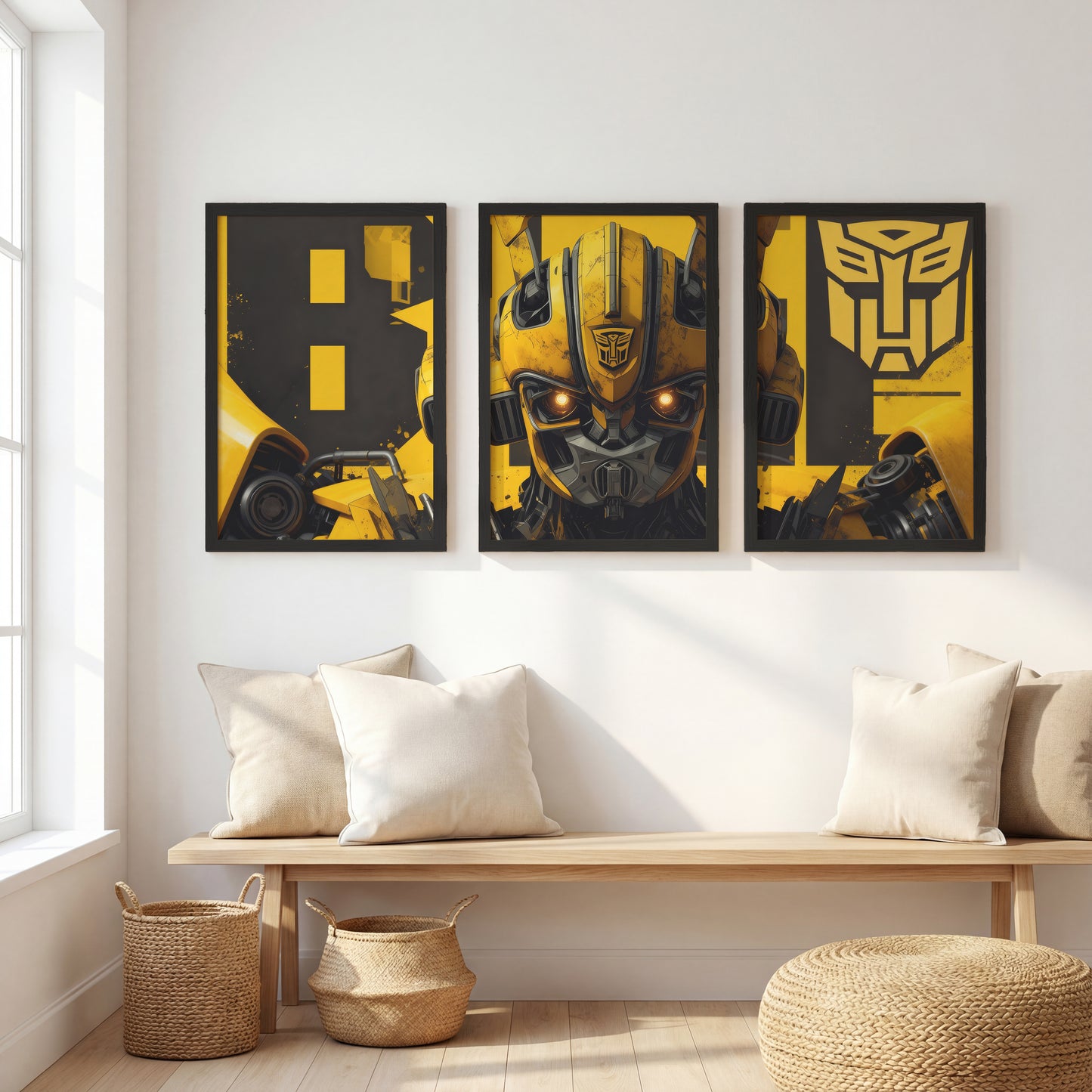 Transformers Bumblebee Wall Art Set of 3