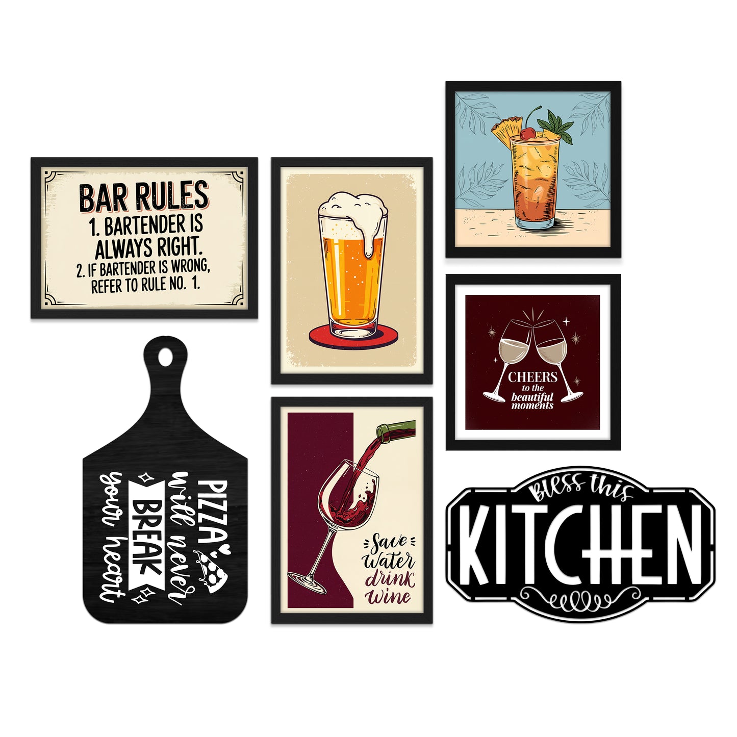 Bon Appétit Kitchen Wall Art Set