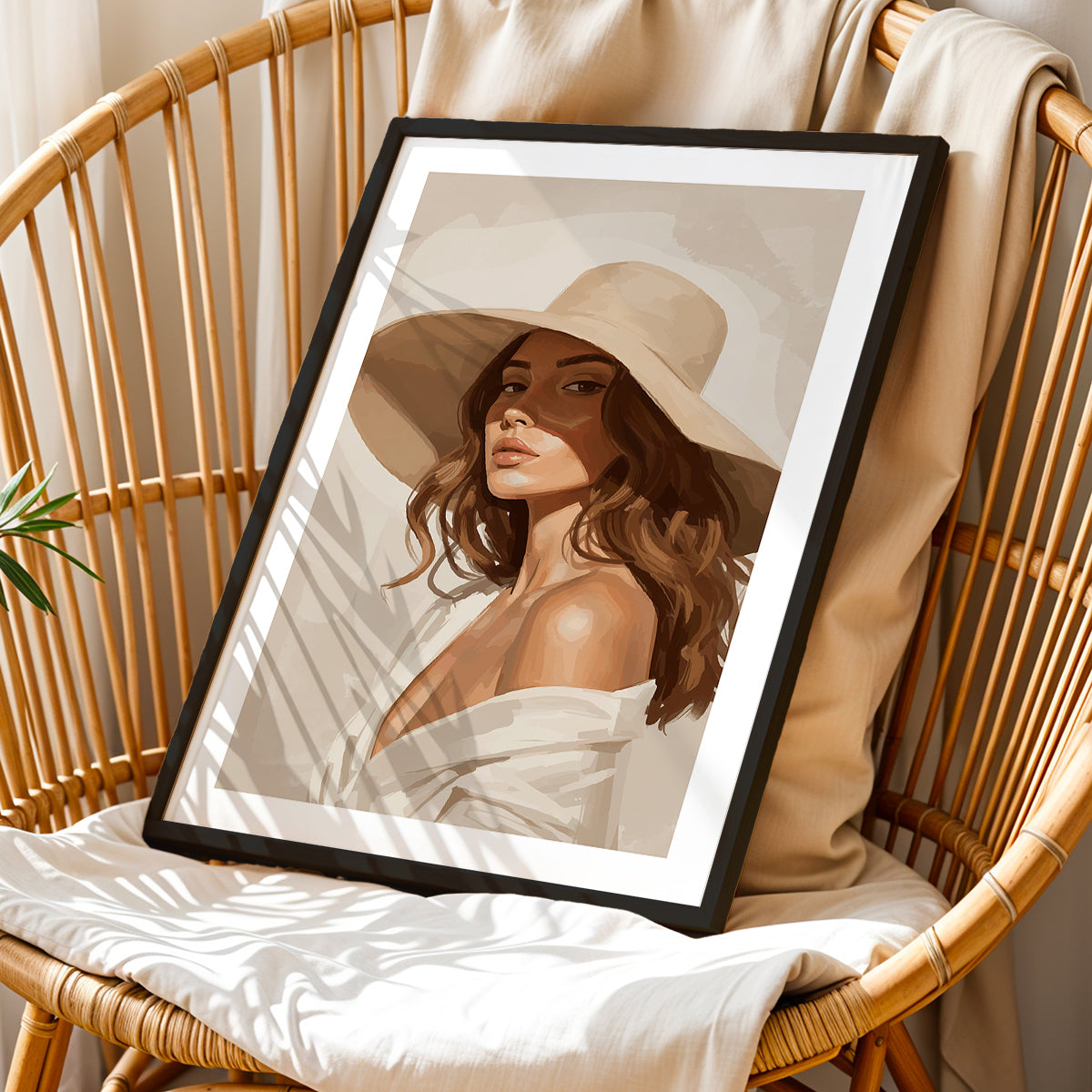 Elegant Lady Portrait Wall Art Poster