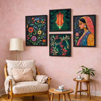 Royal Folk Harmony Set of 4