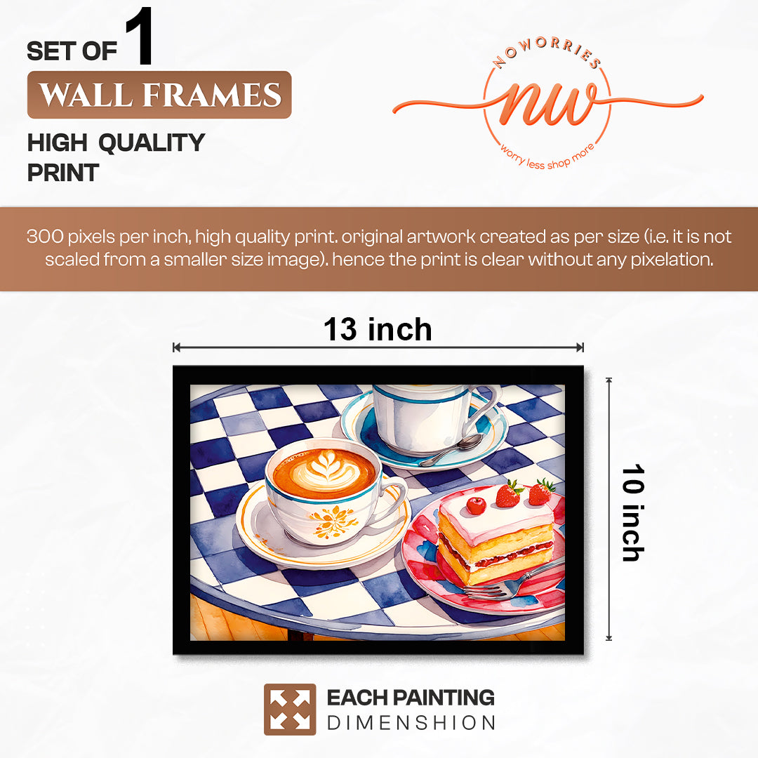 Coffee & Strawberry Delight Wall Frame