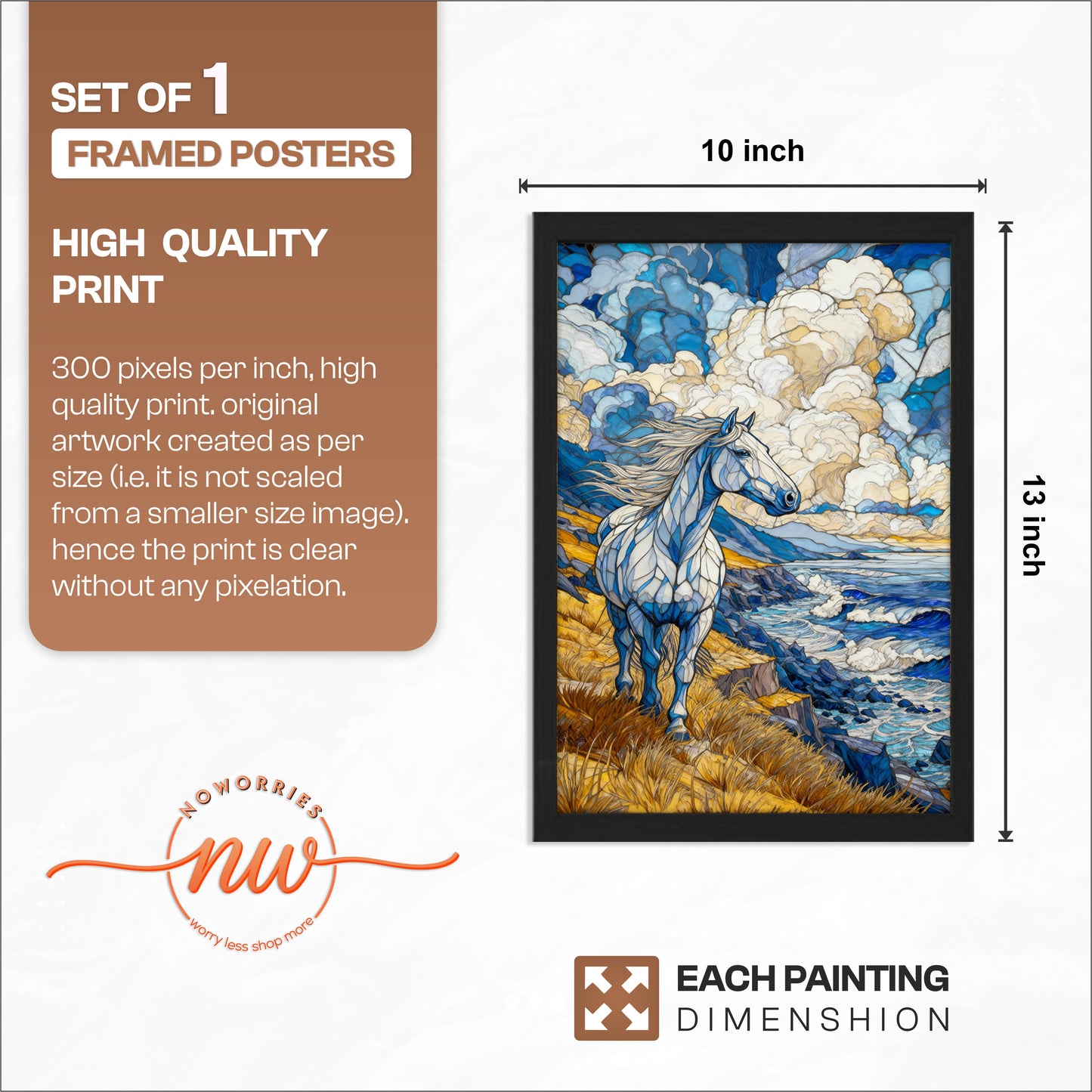 Coastal Majesty Horse Wall Art