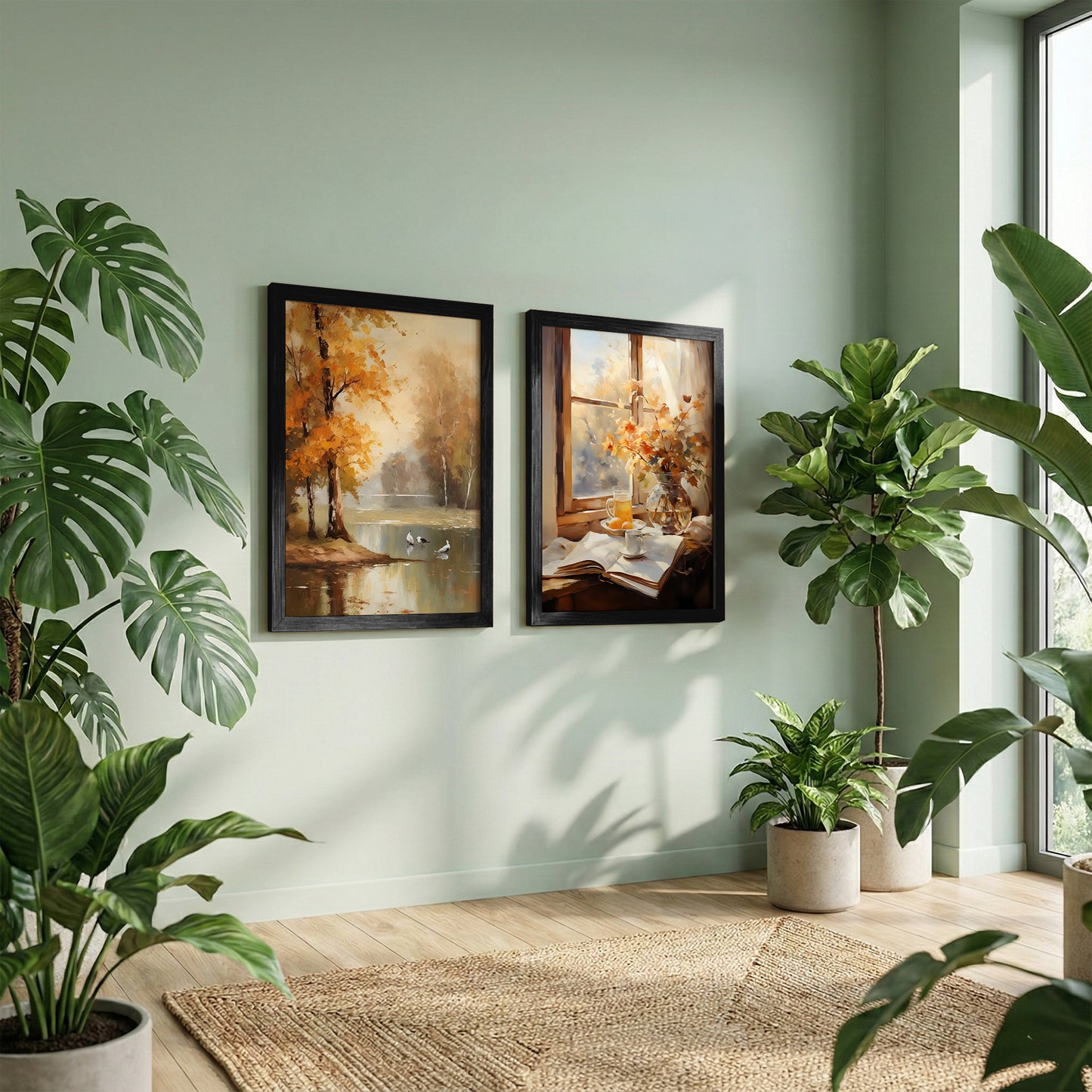 Autumn Landscape Wall Art Set of 2