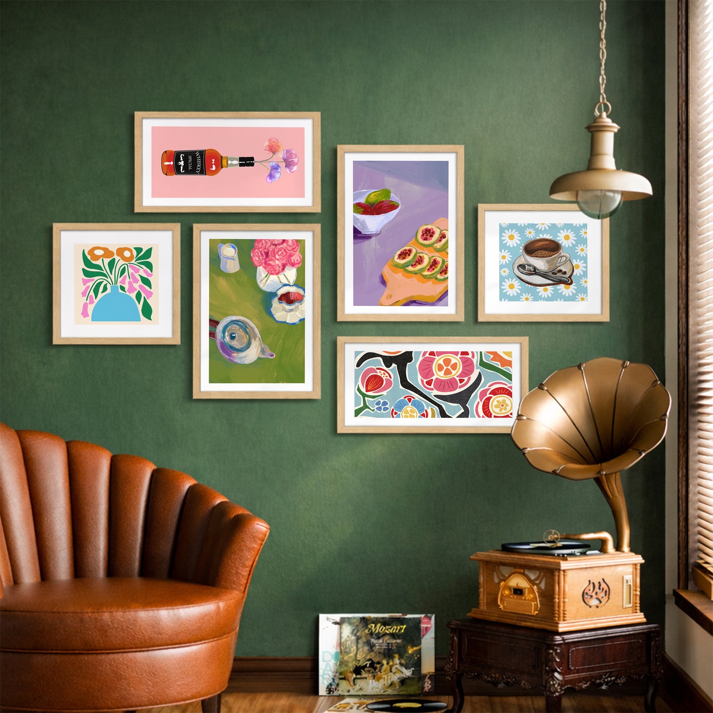 Colorful Lifestyle Wall Set of 6