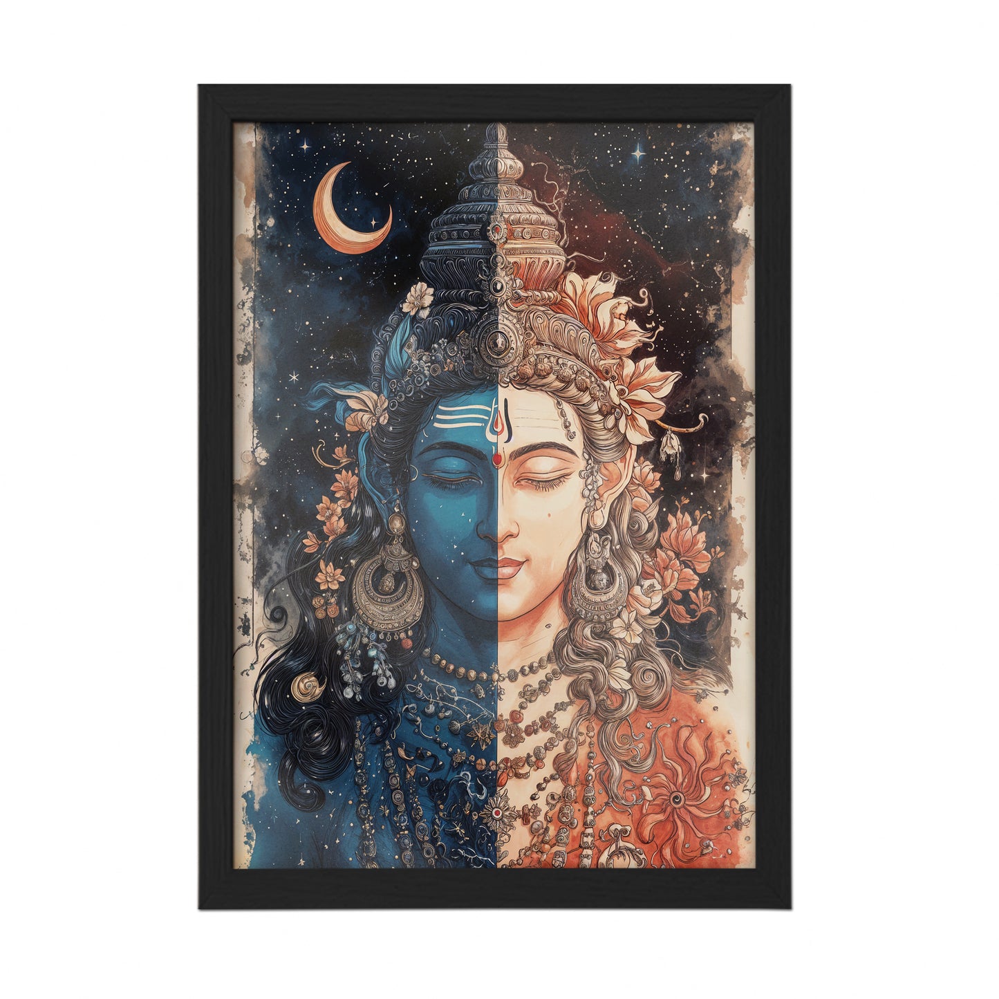 Fusion of Shiva and Parvati Wall Frame