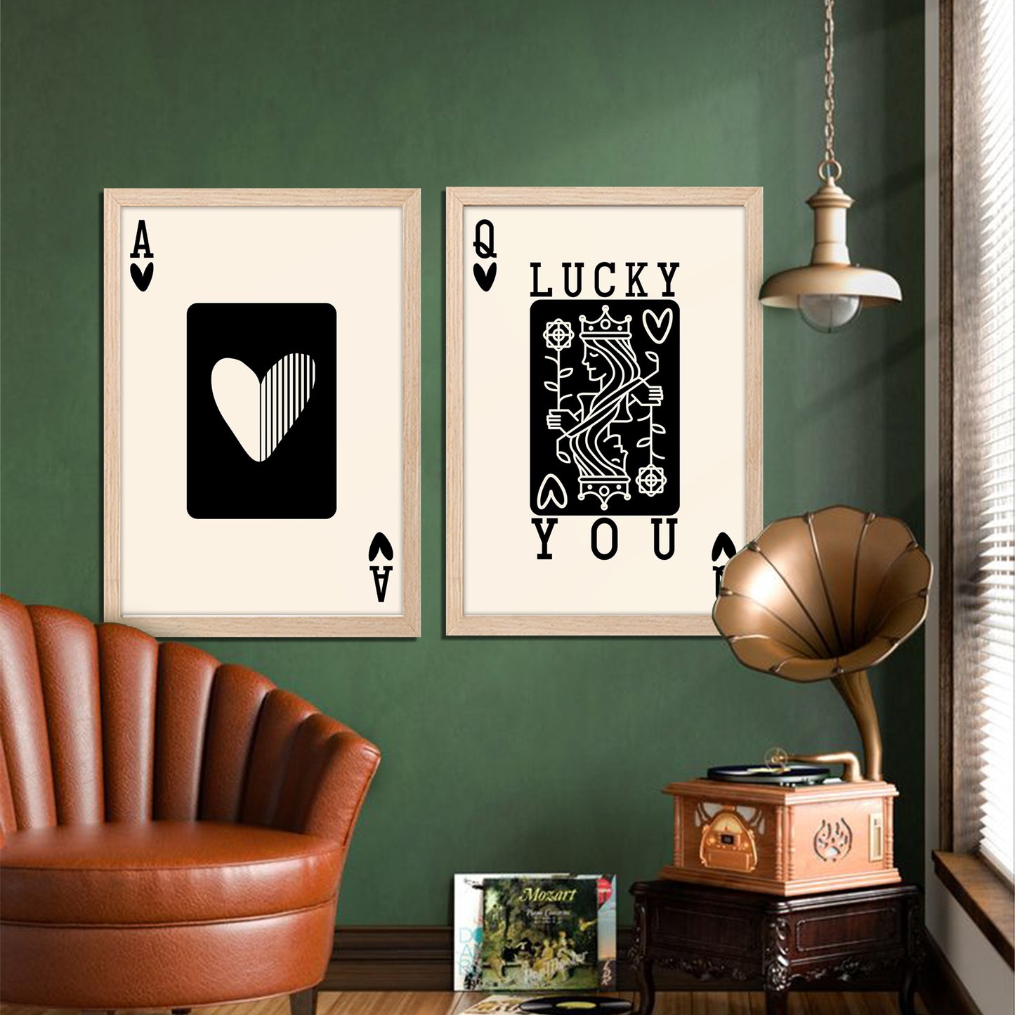 Playing Card Romance Wall Art Set