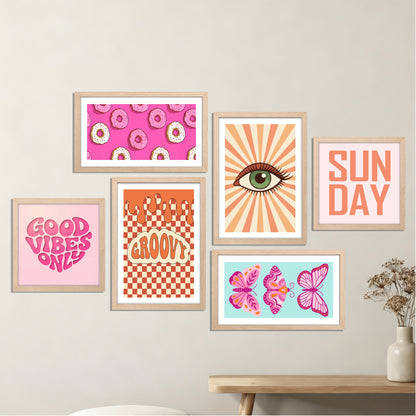 Sun Day Wall Art Set of 6